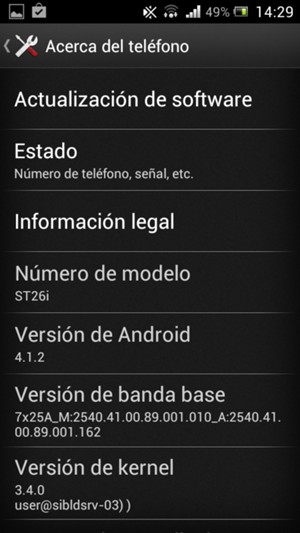 Seleccione Actualización de software