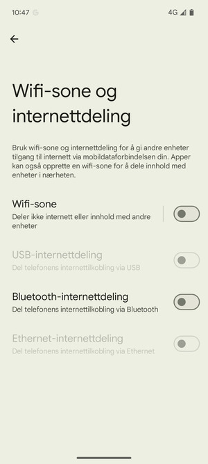 Velg Wifi-sone