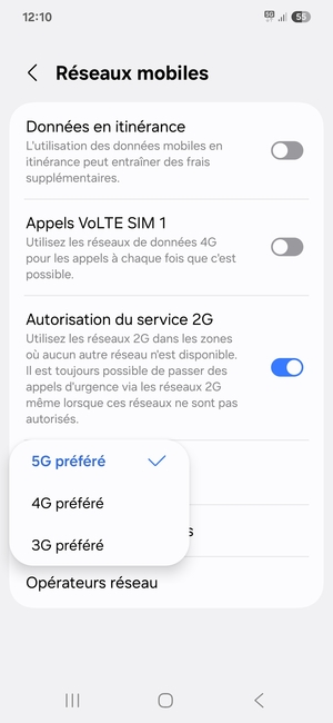 Sélectionnez votre option préférée