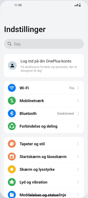 Vælg Mobilnetværk