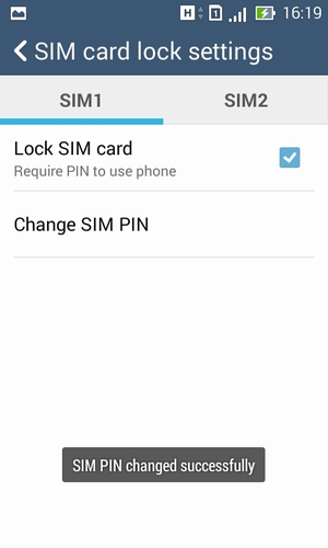 Your SIM PIN has been changed
