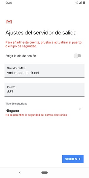 Seleccione SIGUIENTE