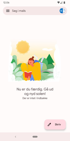 Din Hotmail er klar til brug