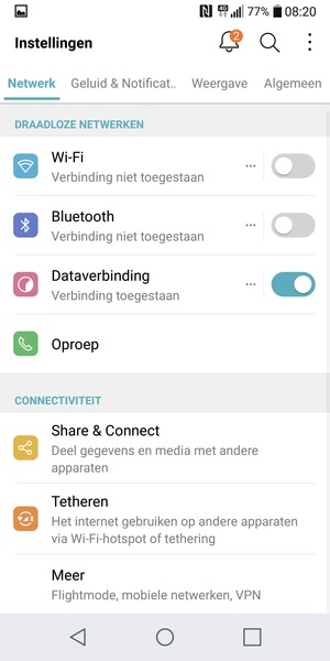 Selecteer Algemeen