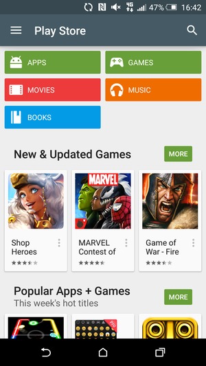 Select the Search button