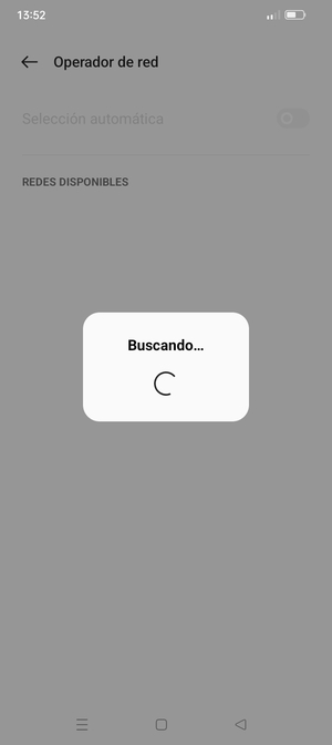 Espere a que la búsqueda termine