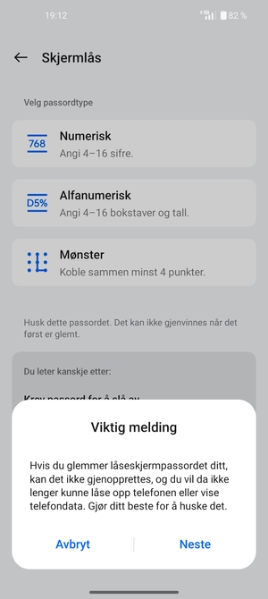Velg Neste
