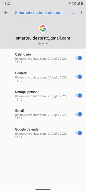 Assicurati che Contatti sia selezionato
