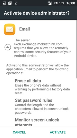 Select ACTIVATE