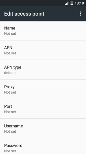 Select the Menu button