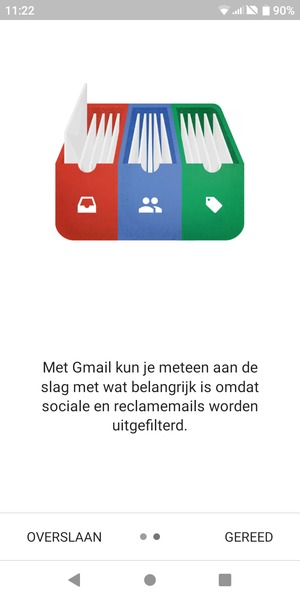 Selecteer GEREED
