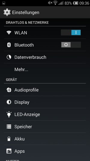 Wählen Sie Mehr...