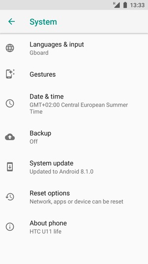 Select Backup