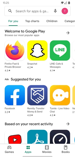 Select the Search bar