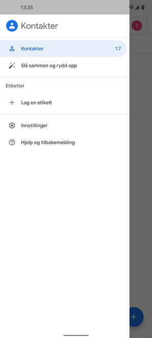 Velg Innstillinger