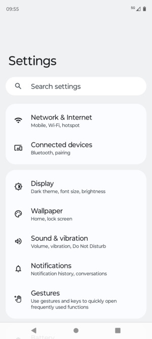 Select Network & Internet