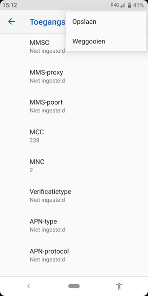 Selecteer Opslaan