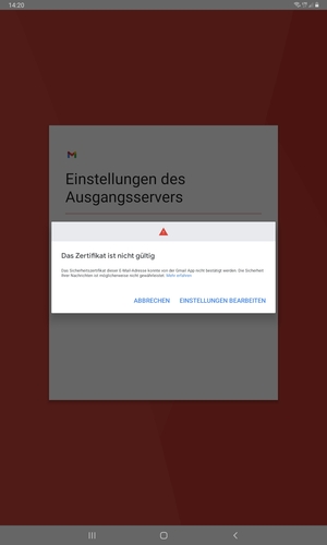 Wählen Sie EINSTELLUNGEN BEARBEITEN