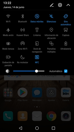 Seleccione Silencioso para volver al modo de sonido
