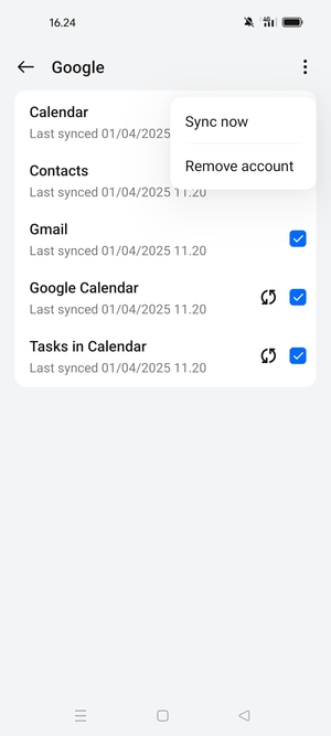 Select Sync now