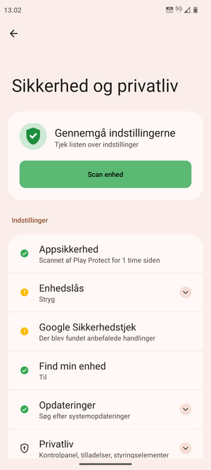 Vælg Enhedslås