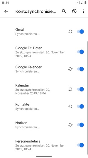 Ihre Daten werden synchronisiert