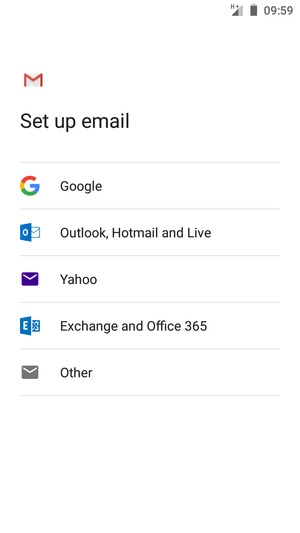 Select Exchange and Office 365