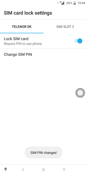 Your SIM PIN has been changed