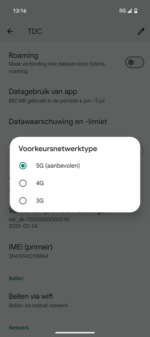Selecteer uw voorkeursoptie