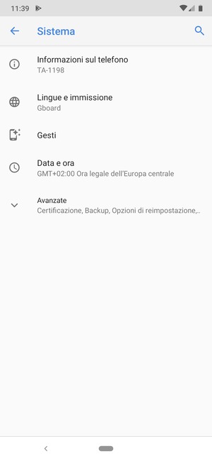 Seleziona Avanzate