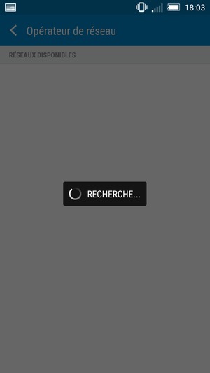 Veuillez attendre la fin de la recherche