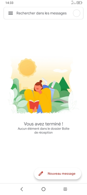 Votre messagerie Gmail est prête à l'emploi