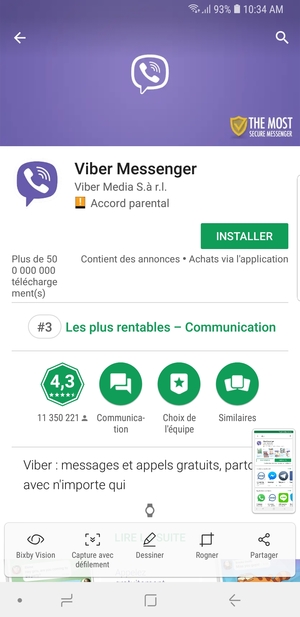 Sélectionnez INSTALLER