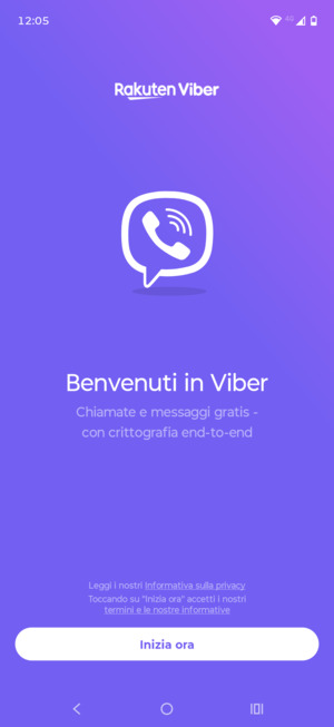 L'app è pronta per l'uso