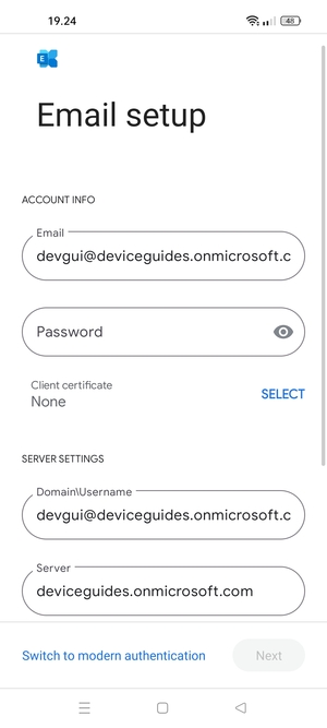 Enter your password