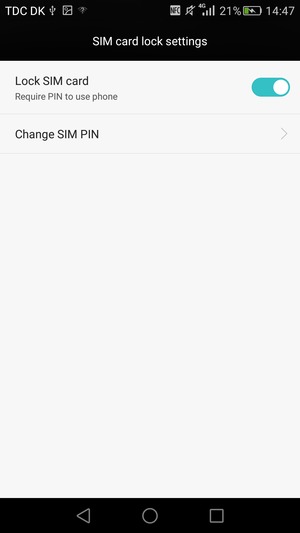 Select Change SIM PIN