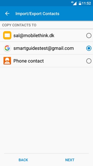 Select your Google account and select NEXT