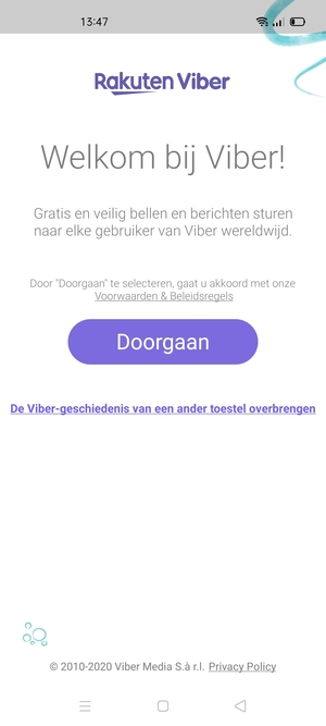 Uw app is klaar voor gebruik