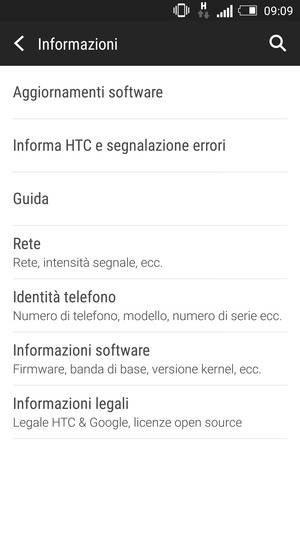 Seleziona Aggiornamenti software