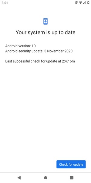 Select Check for update