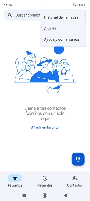 Seleccione Ajustes