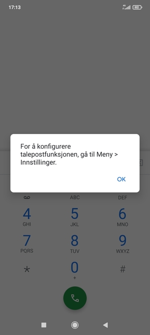 Hvis personsvar ikke er innstilt, velg OK