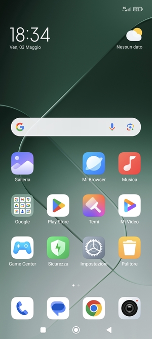 Seleziona il tasto Recent apps