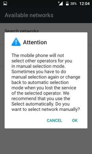 Select OK