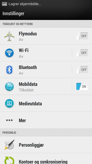 Velg Mobildata