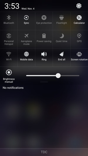 Select Auto brightness