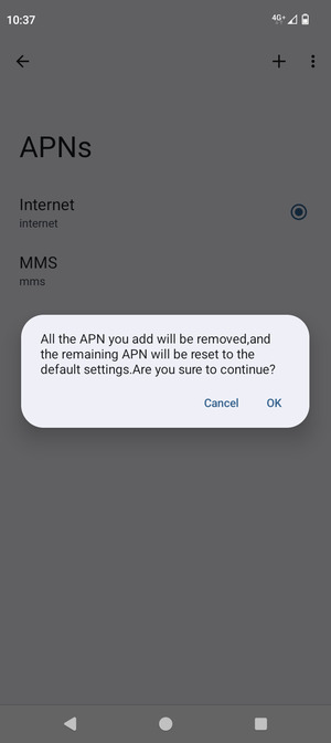 Select OK