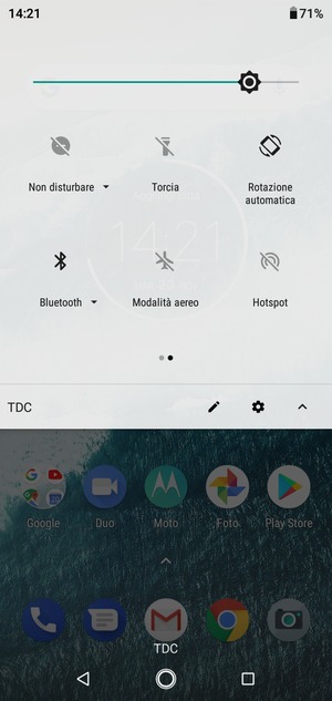 Disattiva Bluetooth