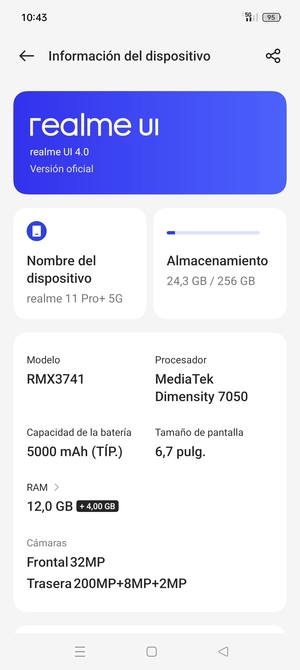Seleccione realme UI