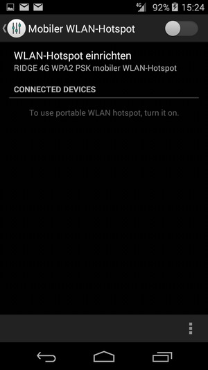 Wählen Sie WLAN-Hotspot einrichten